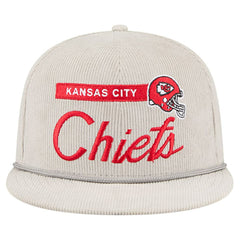 Kansas City Chiefs New Era Cord Rope Corduroy 9FIFTY Snapback Hat Gray | NFL