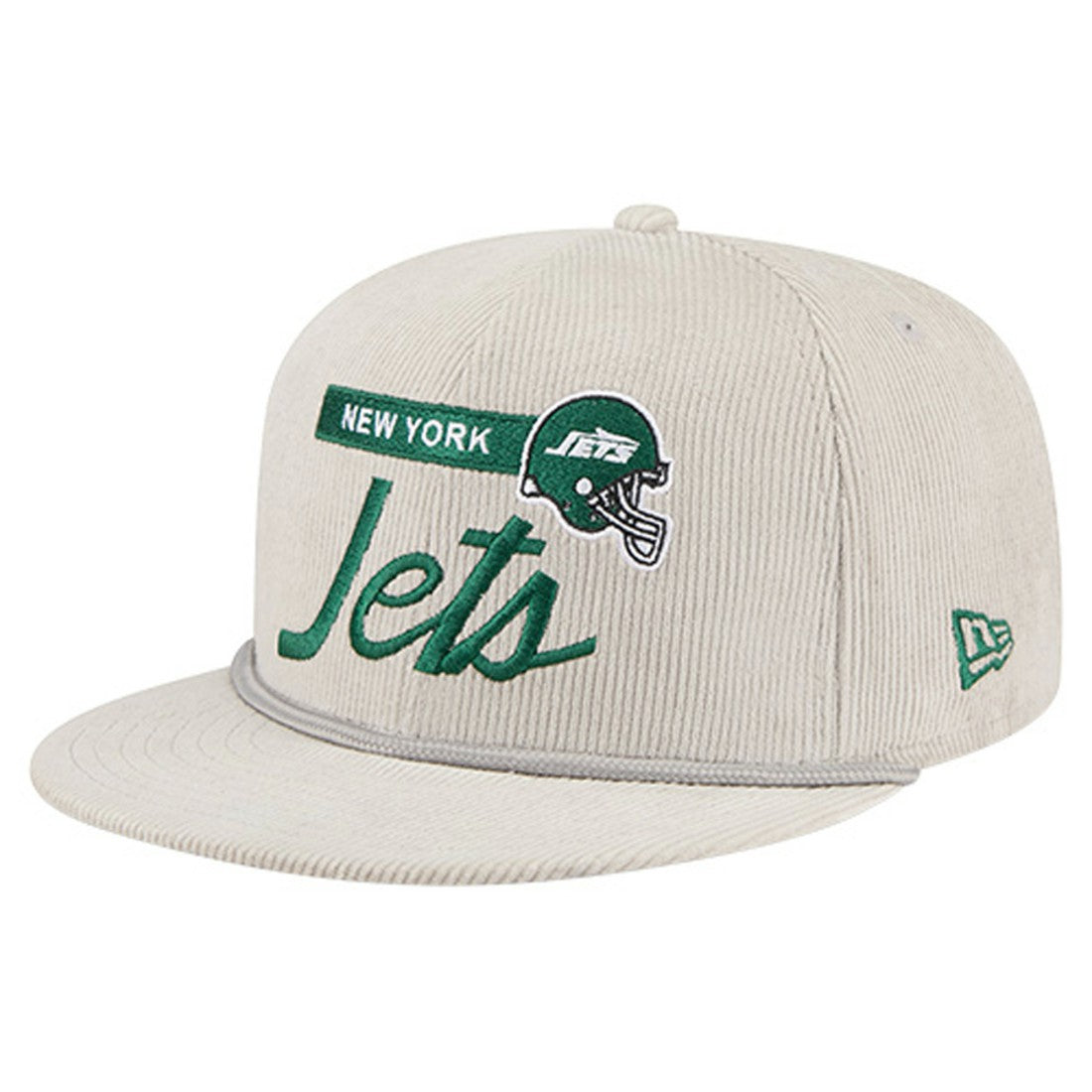New York Jets New Era Cord Rope Corduroy 9FIFTY Snapback Hat Gray | NFL