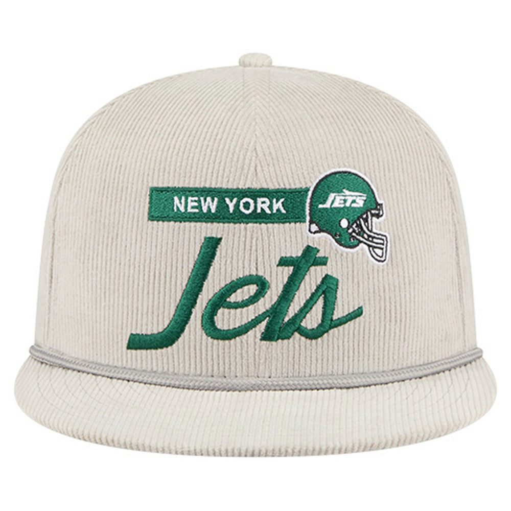 New York Jets New Era Cord Rope Corduroy 9FIFTY Snapback Hat Gray | NFL