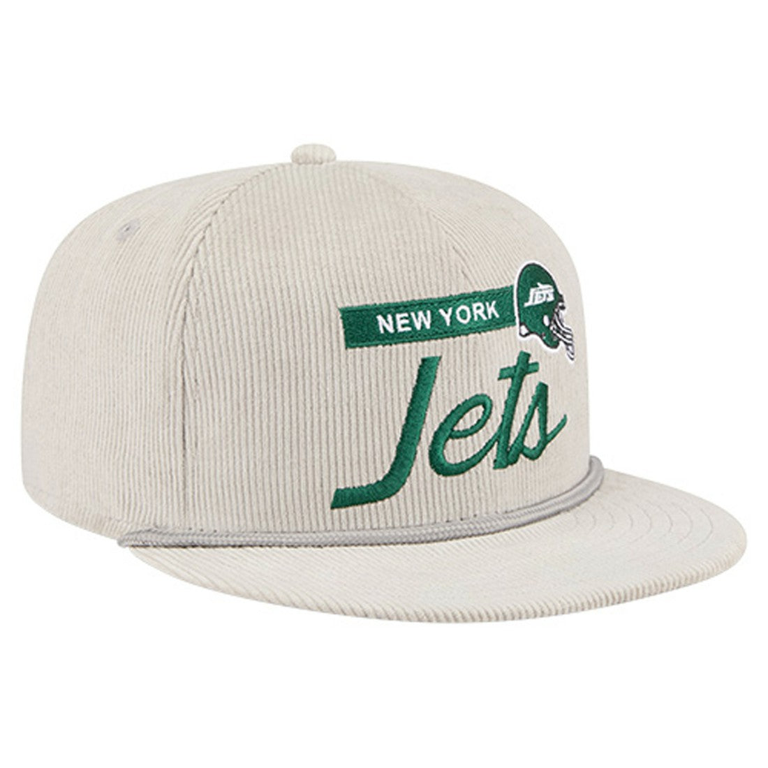 New York Jets New Era Cord Rope Corduroy 9FIFTY Snapback Hat Gray | NFL