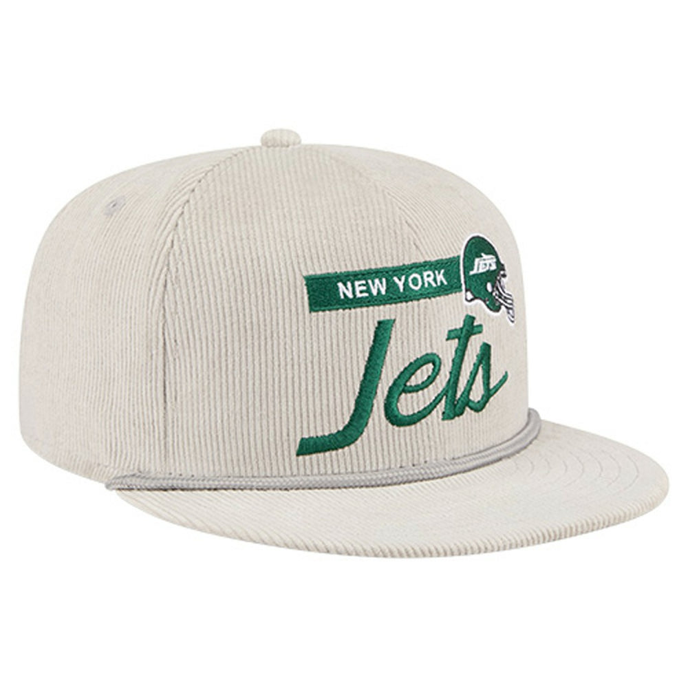 New York Jets New Era Cord Rope Corduroy 9FIFTY Snapback Hat Gray | NFL