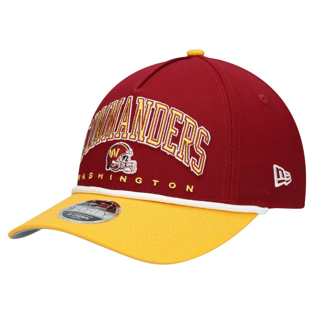 Washington Commanders New Era Youth Arch COOLERA 9FORTY A-Frame Adjustable Hat Burgundy/Gold | NFL