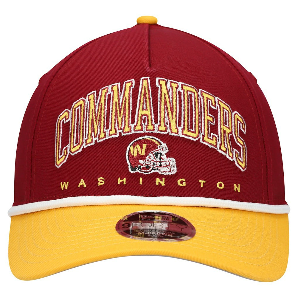 Washington Commanders New Era Youth Arch COOLERA 9FORTY A-Frame Adjustable Hat Burgundy/Gold | NFL