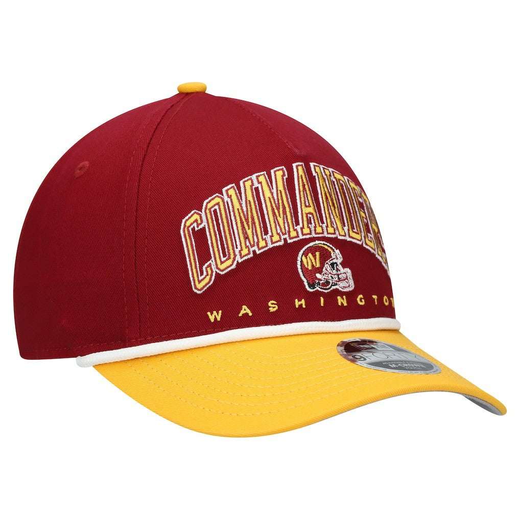 Washington Commanders New Era Youth Arch COOLERA 9FORTY A-Frame Adjustable Hat Burgundy/Gold | NFL