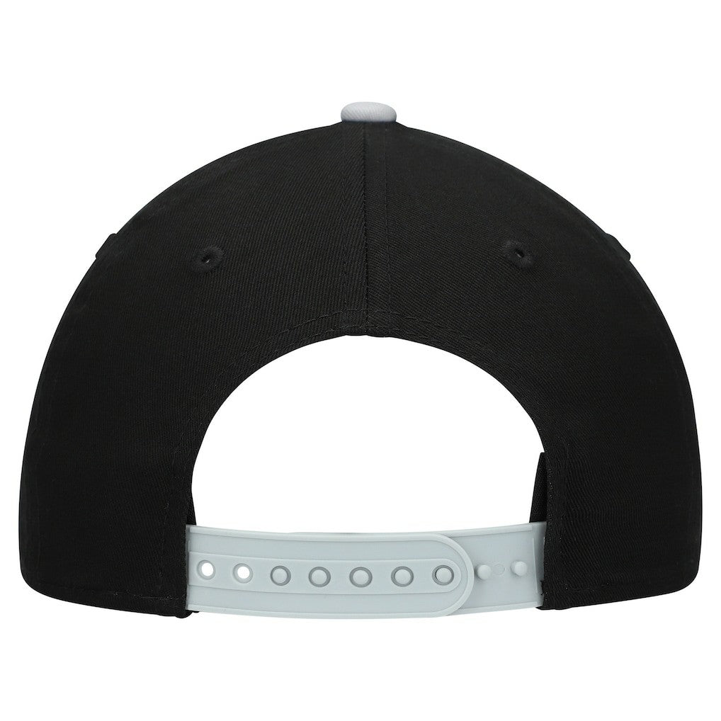 Las Vegas Raiders New Era Youth Arch COOLERA 9FORTY A-Frame Adjustable Hat Black/Silver | NFL
