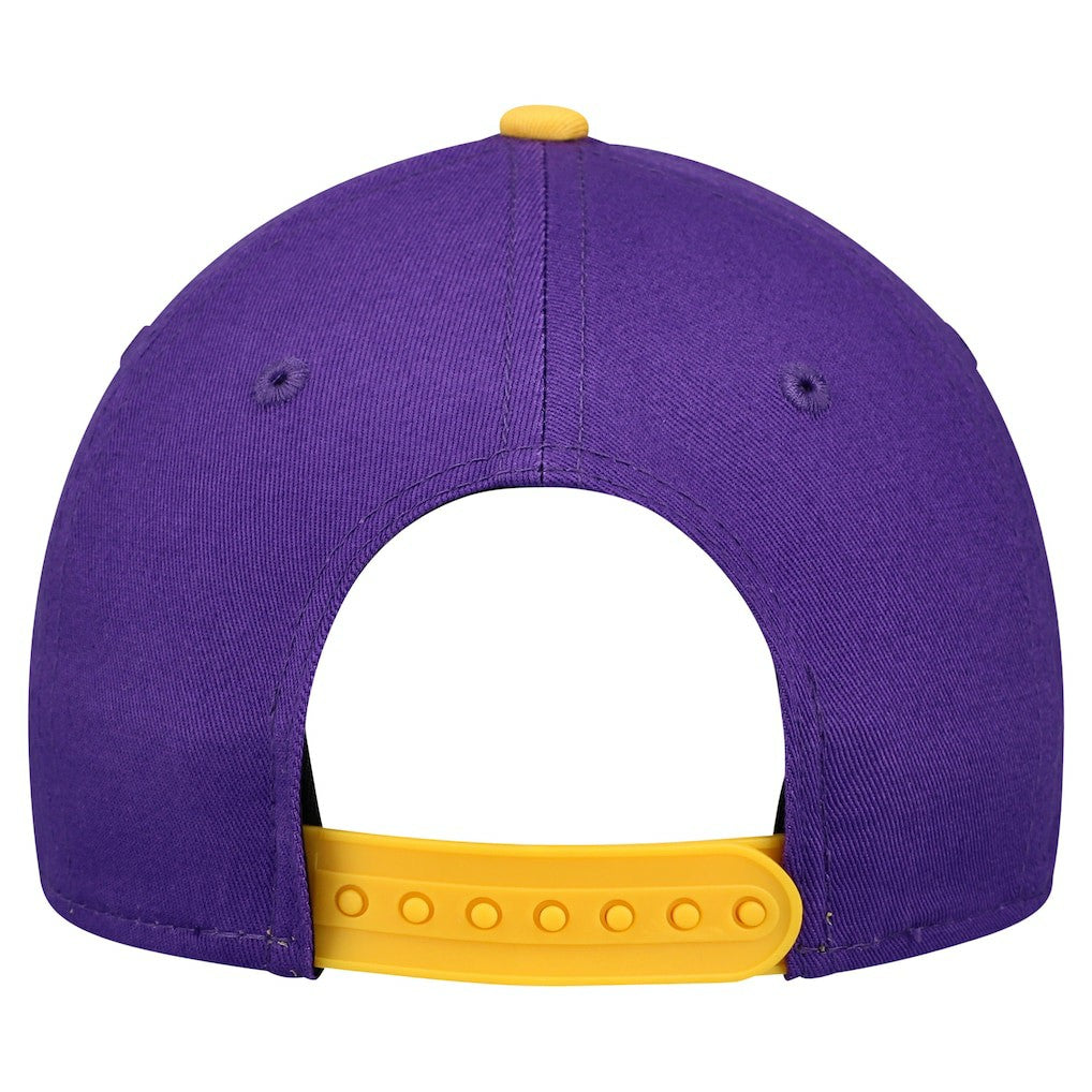 Minnesota Vikings New Era Youth Arch COOLERA 9FORTY A-Frame Adjustable Hat Purple/Gold | NFL