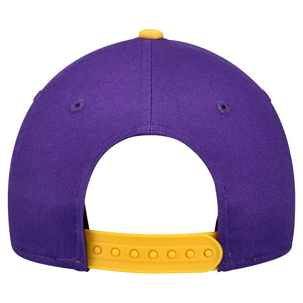 Minnesota Vikings New Era Youth Arch COOLERA 9FORTY A-Frame Adjustable Hat Purple/Gold | NFL