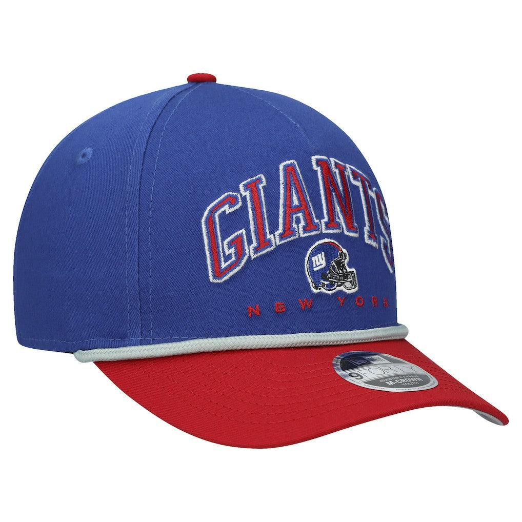 New York Giants New Era Youth Arch COOLERA 9FORTY A-Frame Adjustable Hat Royal/Red | NFL