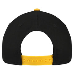 Pittsburgh Steelers New Era Youth Arch COOLERA 9FORTY A-Frame Adjustable Hat Black/Gold | NFL