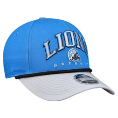 Detroit Lions New Era Youth Arch COOLERA 9FORTY A-Frame Adjustable Hat Blue/Gray | NFL