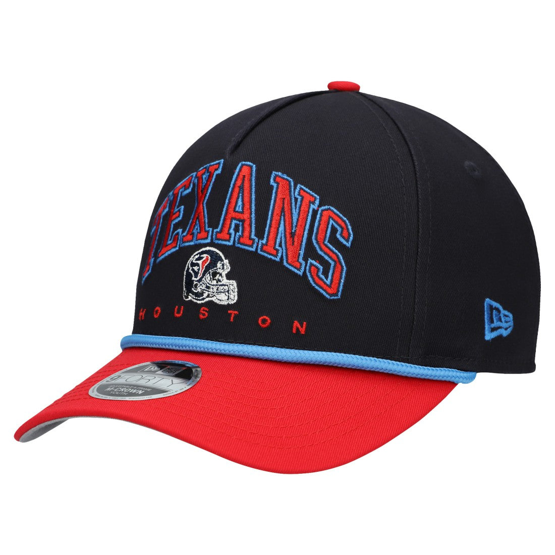Houston Texans New Era Youth Arch COOLERA 9FORTY A-Frame Adjustable Hat Navy/Red | NFL