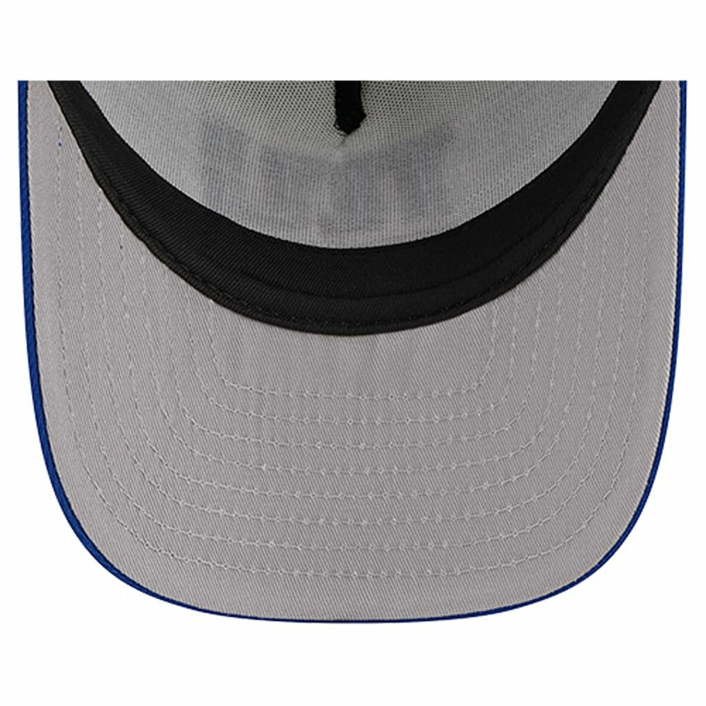 New York Giants New Era Youth Banner 9FIFTY A-Frame Adjustable Trucker Hat Cream/Royal | NFL