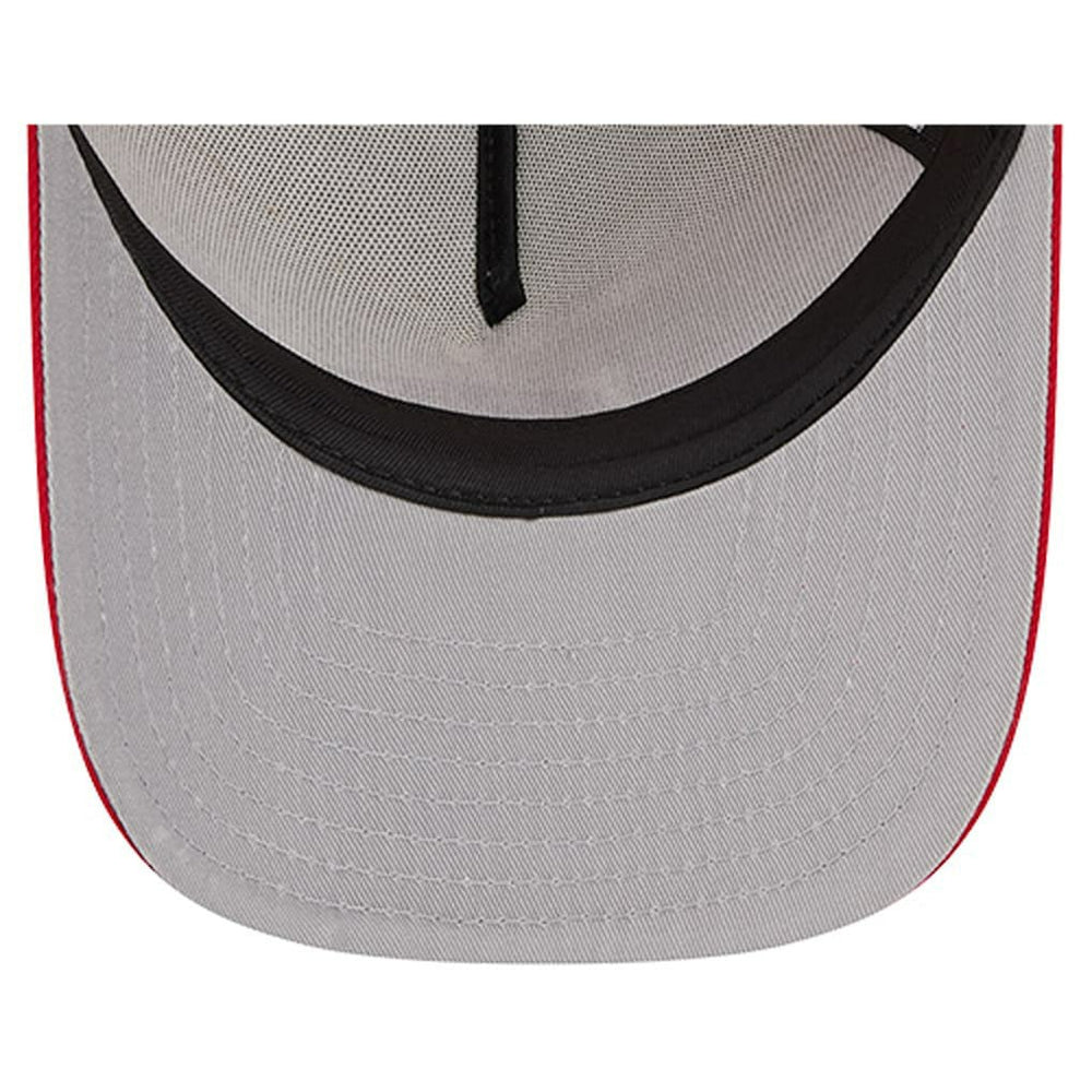 San Francisco 49ers New Era Youth Banner 9FIFTY A-Frame Adjustable Trucker Hat Cream/Scarlet | NFL