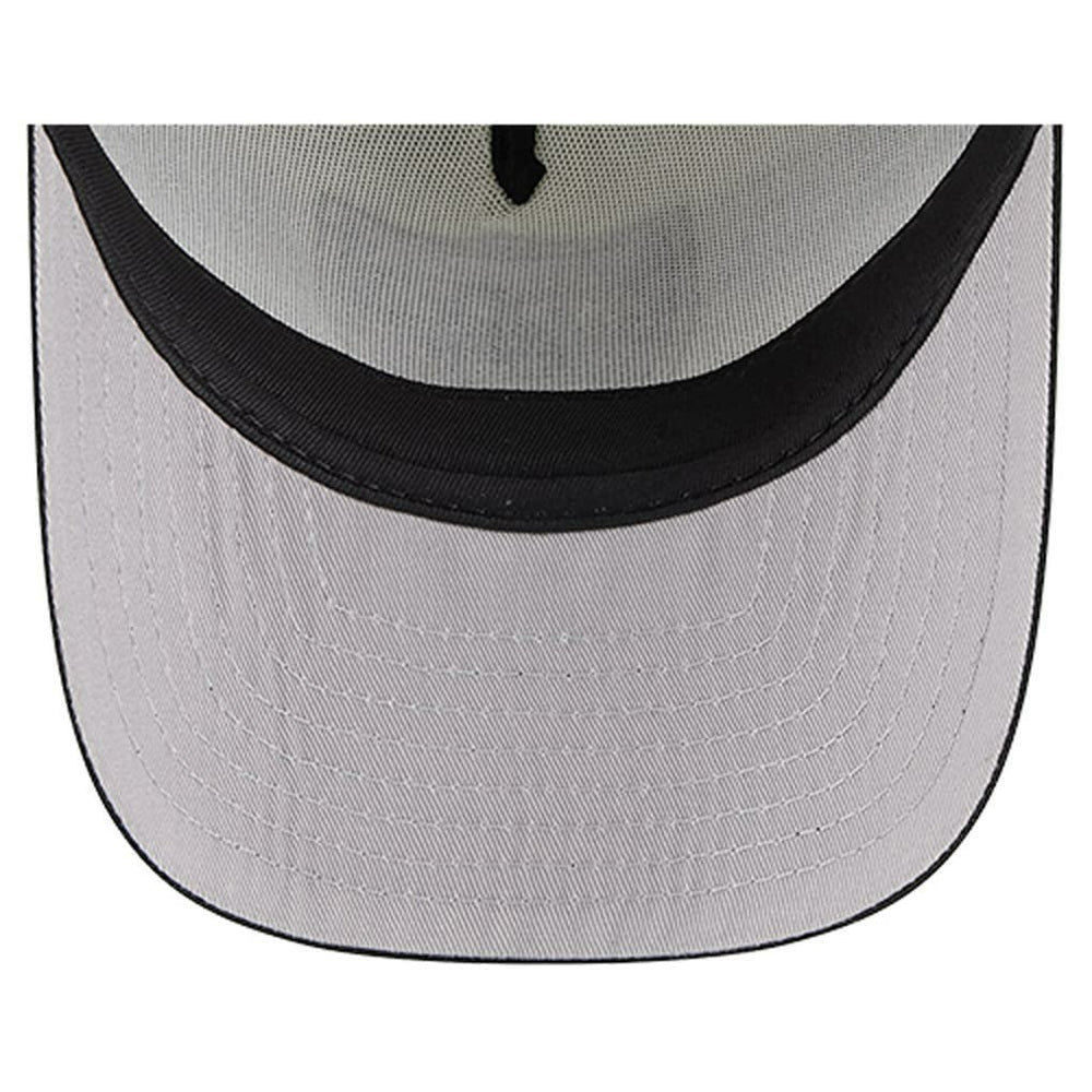 Las Vegas Raiders New Era Youth Banner 9FIFTY A-Frame Adjustable Trucker Hat Cream/Black | NFL