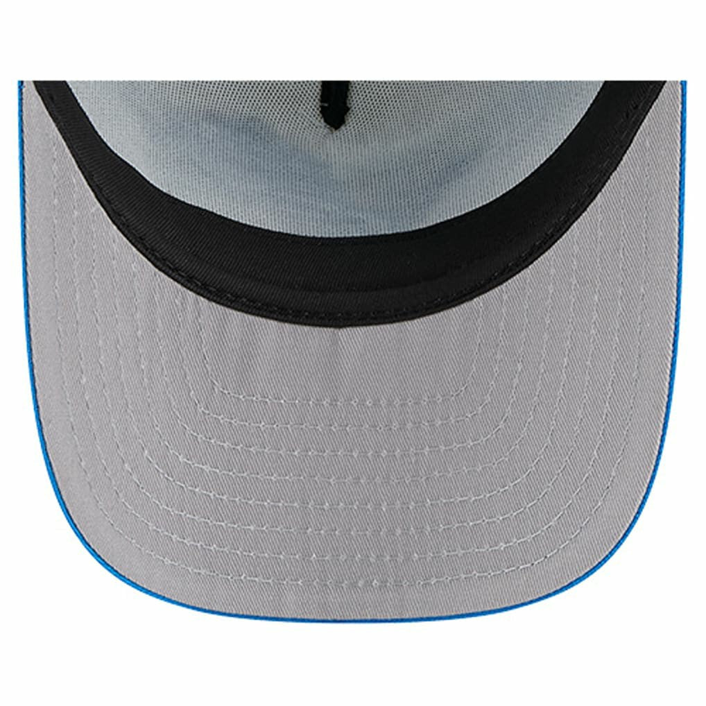 Detroit Lions New Era Youth Banner 9FIFTY A-Frame Adjustable Trucker Hat Cream/Blue | NFL