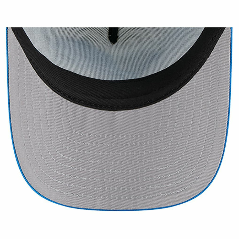 Detroit Lions New Era Youth Banner 9FIFTY A-Frame Adjustable Trucker Hat Cream/Blue | NFL