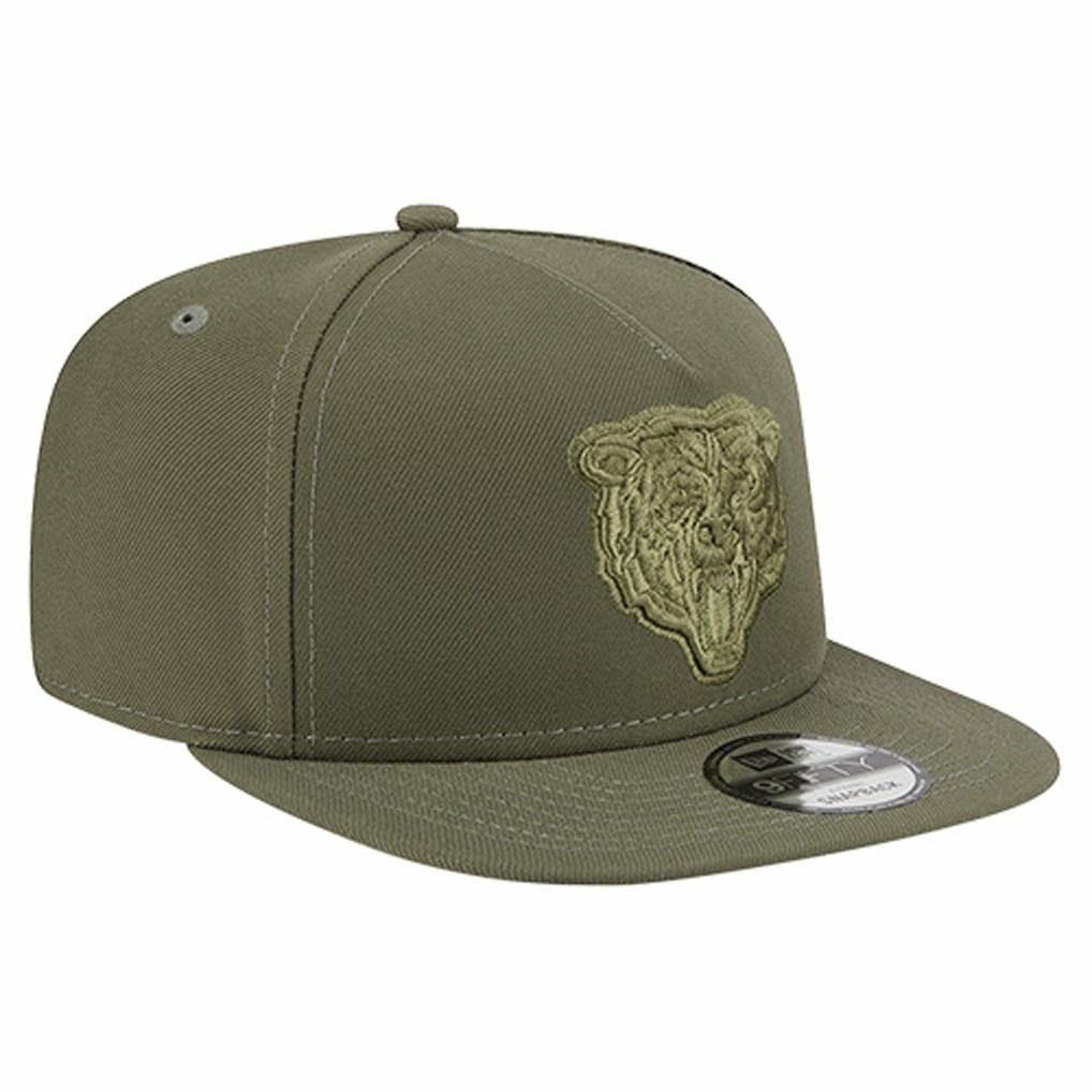 Chicago Bears New Era Youth Color Pack A-Frame 9FIFTY Snapback Hat Olive | NFL