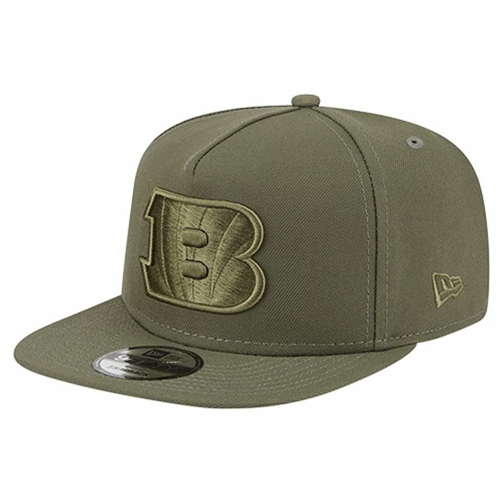 Cincinnati Bengals New Era Youth Color Pack A-Frame 9FIFTY Snapback Hat Olive | NFL