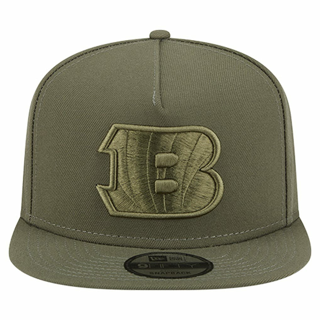 Cincinnati Bengals New Era Youth Color Pack A-Frame 9FIFTY Snapback Hat Olive | NFL