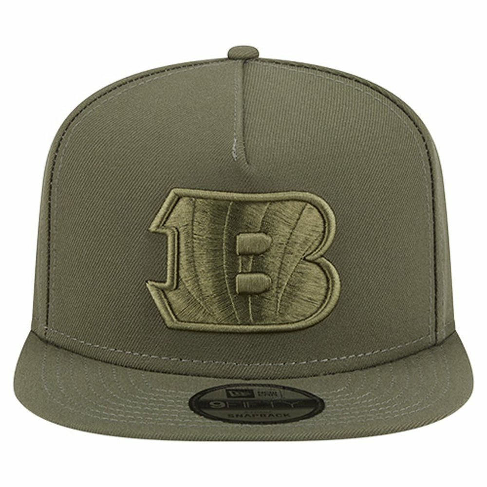 Cincinnati Bengals New Era Youth Color Pack A-Frame 9FIFTY Snapback Hat Olive | NFL