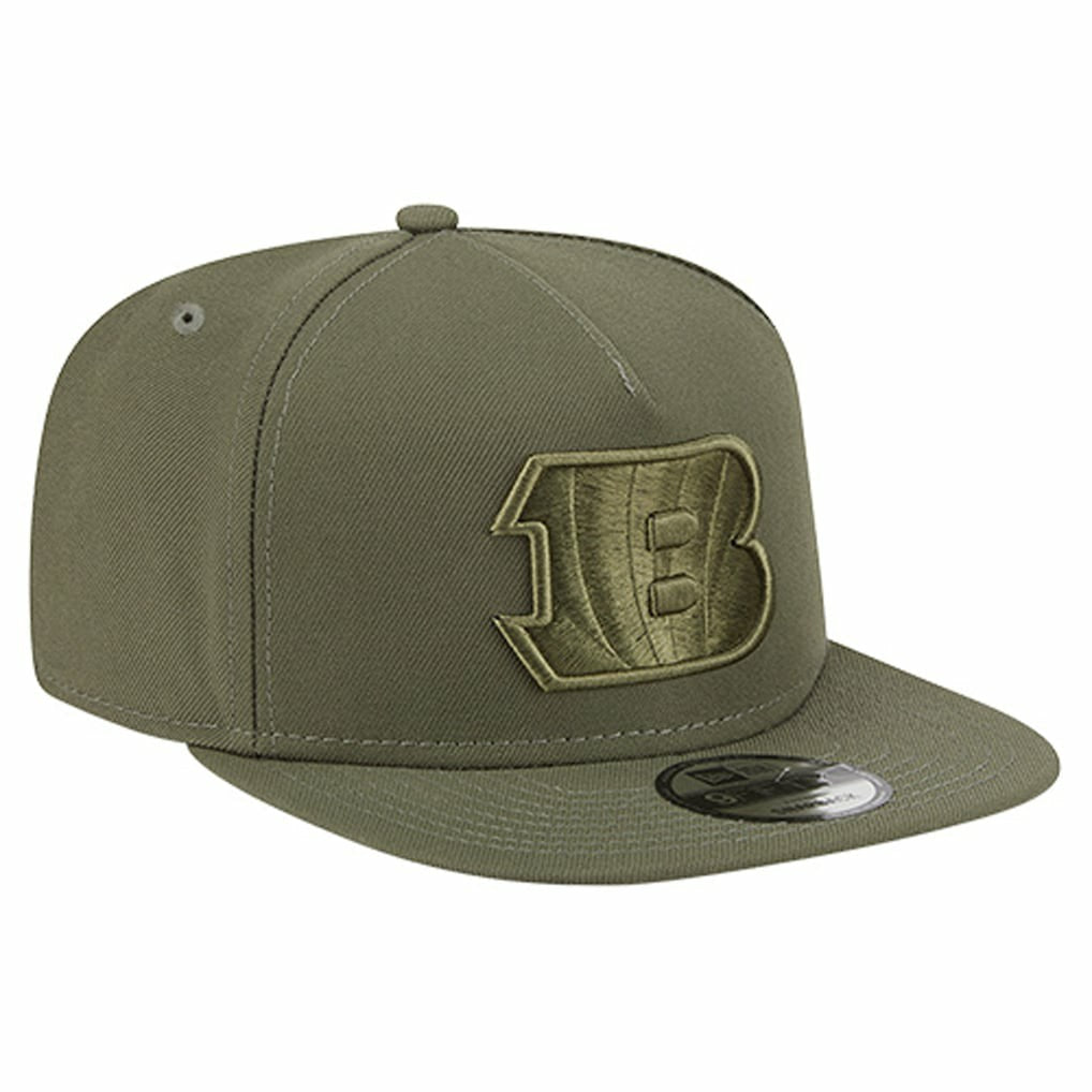 Cincinnati Bengals New Era Youth Color Pack A-Frame 9FIFTY Snapback Hat Olive | NFL