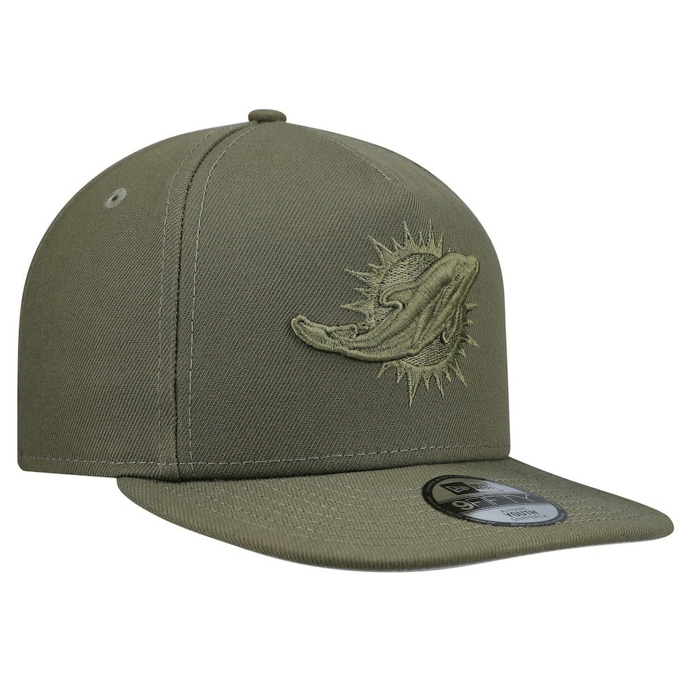 Miami Dolphins New Era Youth Color Pack A-Frame 9FIFTY Snapback Hat Olive | NFL