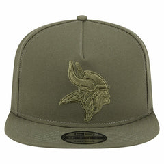 Minnesota Vikings New Era Youth Color Pack A-Frame 9FIFTY Snapback Hat Olive | NFL