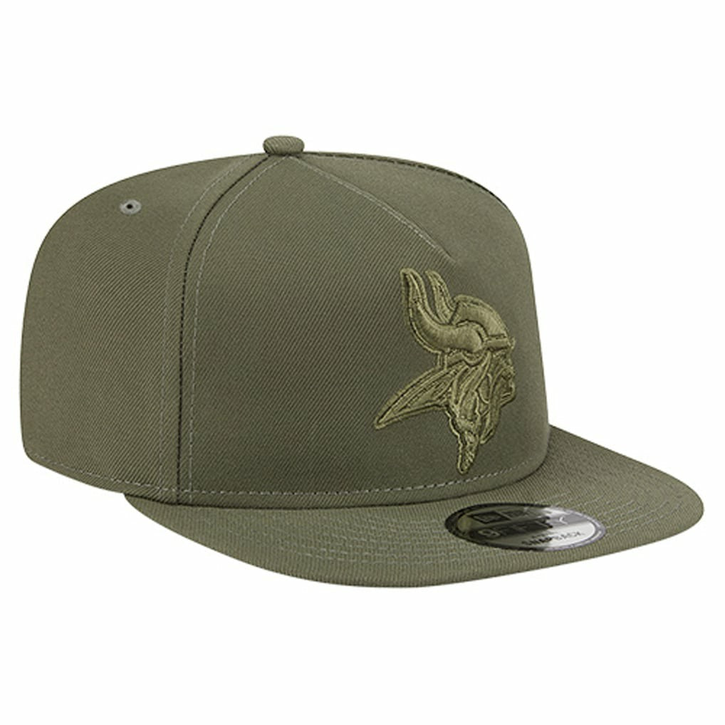 Minnesota Vikings New Era Youth Color Pack A-Frame 9FIFTY Snapback Hat Olive | NFL