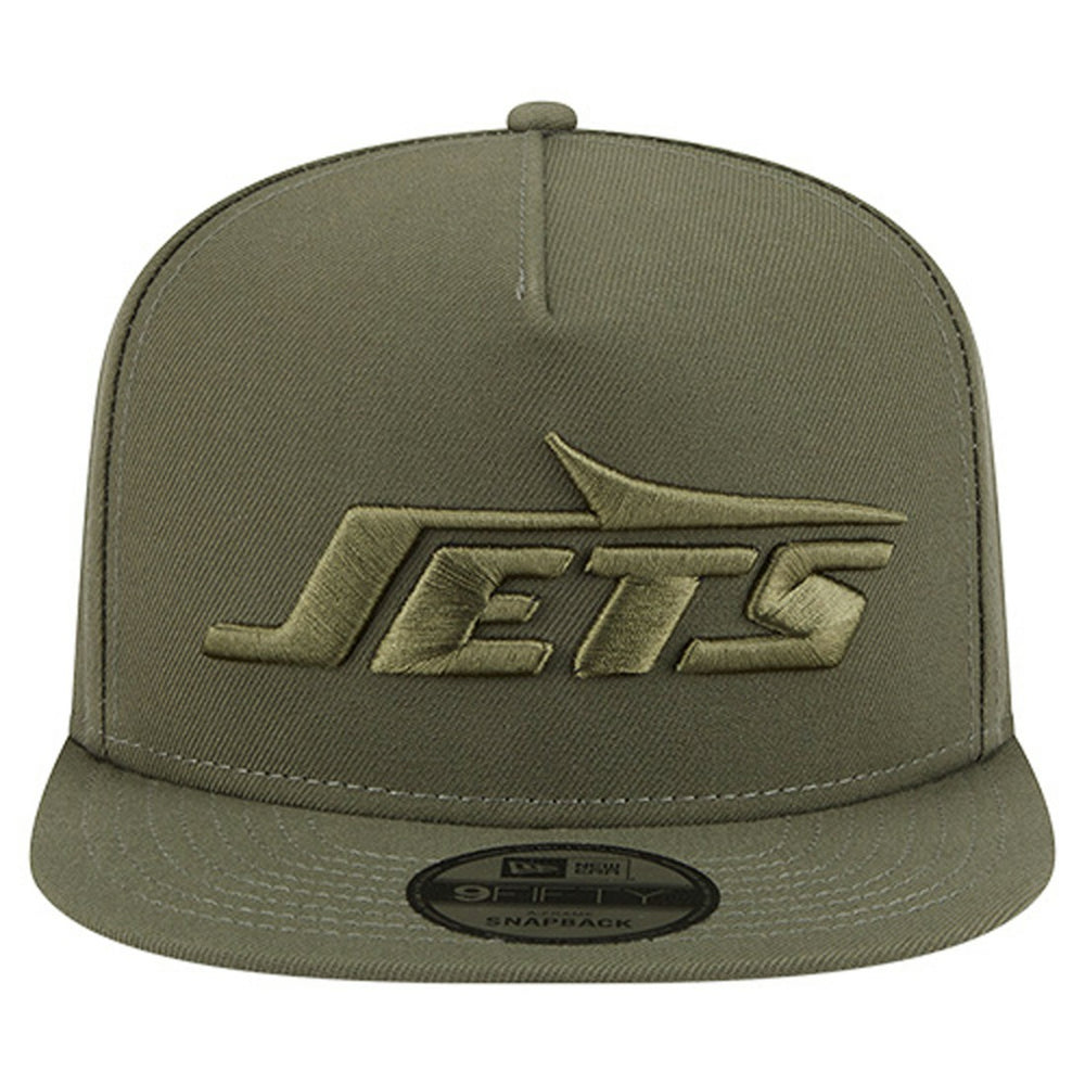 New York Jets New Era Youth Color Pack A-Frame 9FIFTY Snapback Hat Olive | NFL