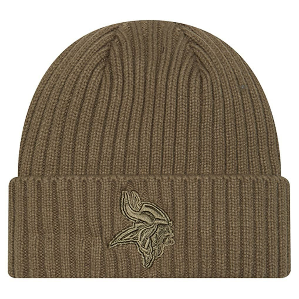 Minnesota Vikings New Era Youth Color Pack Cuffed Knit Hat Olive | NFL