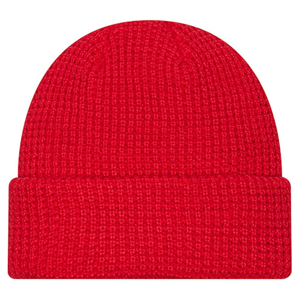 Kansas City Chiefs New Era Youth Waffle Cuffed Knit Hat Red | NFL