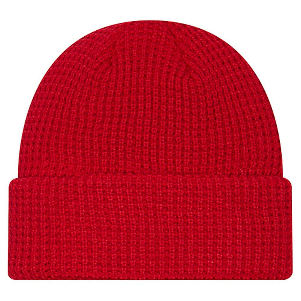 San Francisco 49ers New Era Youth Waffle Cuffed Knit Hat Scarlet | NFL