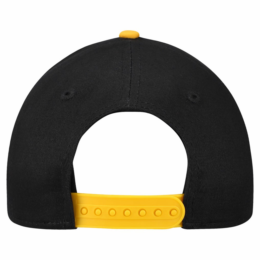 Pittsburgh Steelers New Era Preschool Arch COOLERA 9FORTY A-Frame M-Crown Adjustable Hat Black/Gold | NFL