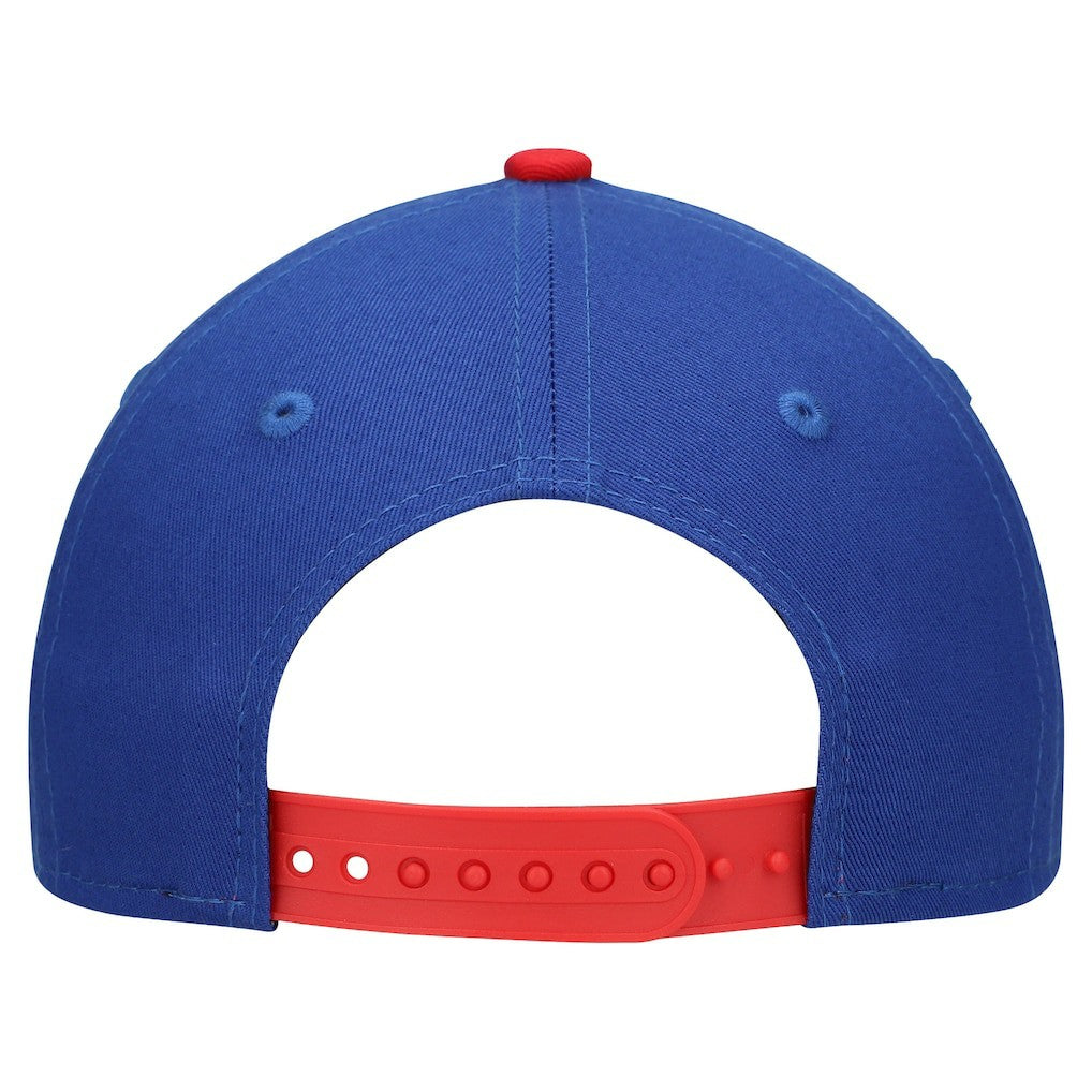 Buffalo Bills New Era Preschool Arch COOLERA 9FORTY A-Frame M-Crown Adjustable Hat Royal/Red | NFL