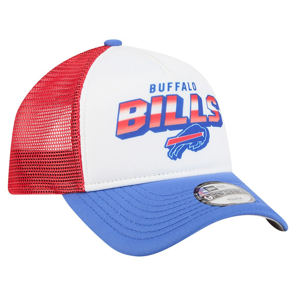 Buffalo Bills New Era Preschool 9FORTY A-Frame Adjustable Hat White | NFL
