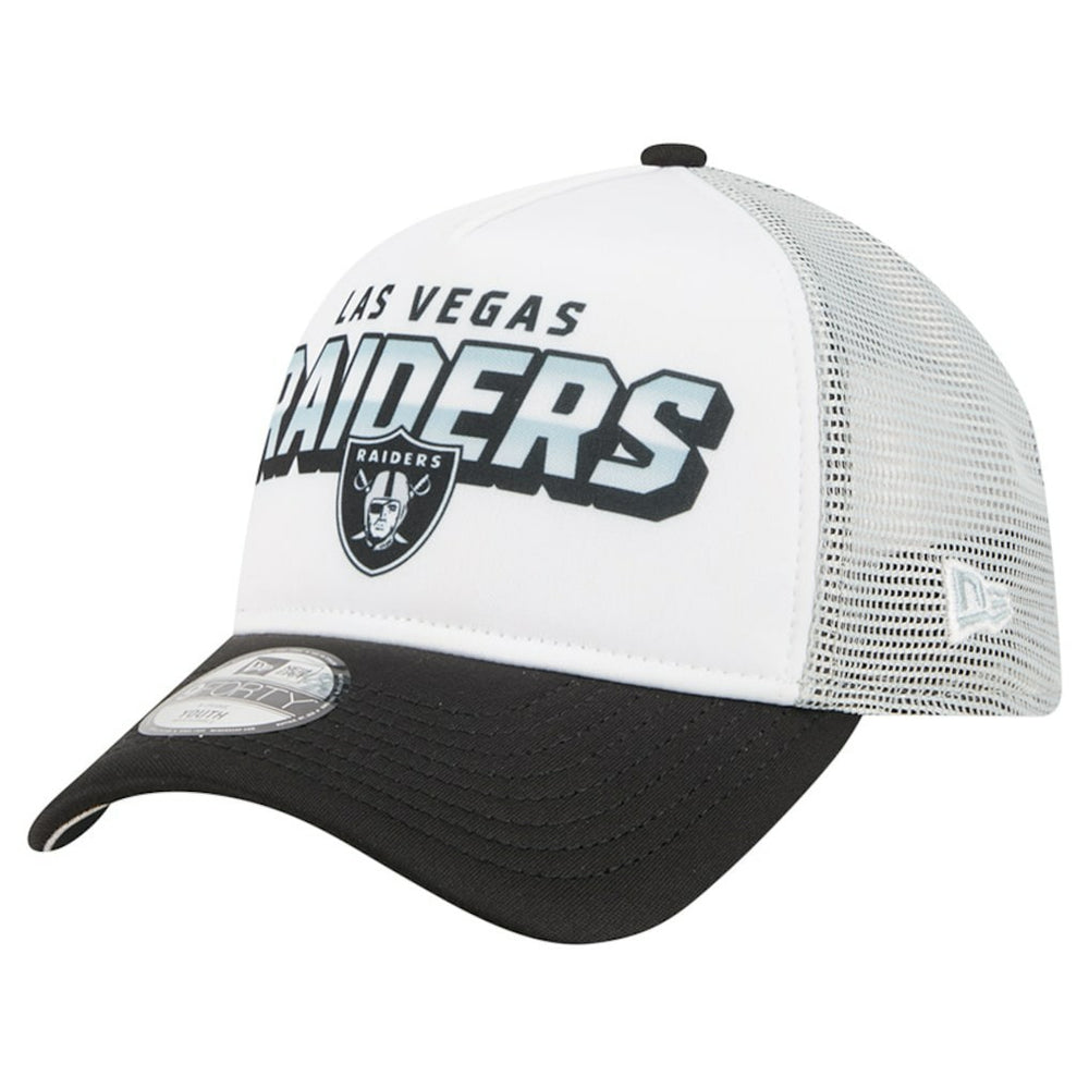Las Vegas Raiders New Era Preschool 9FORTY A-Frame Adjustable Hat White | NFL