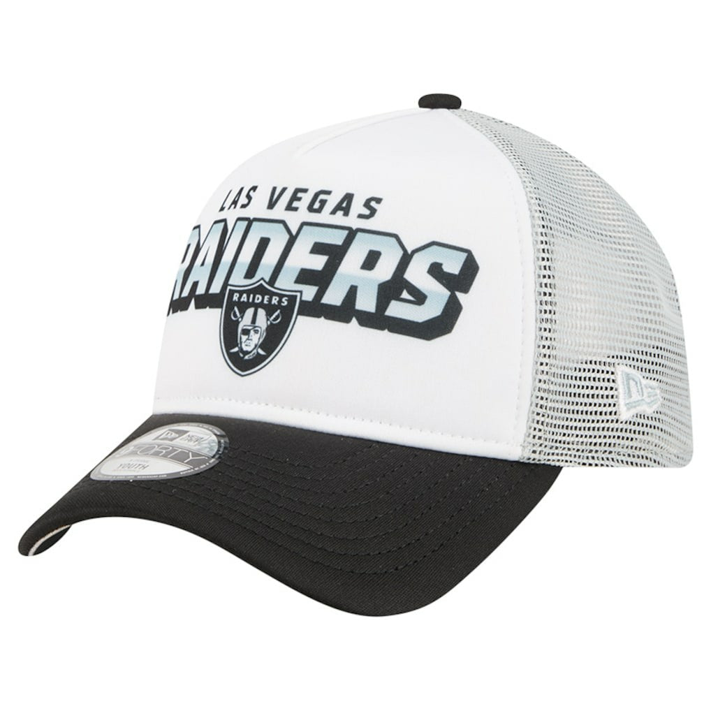Las Vegas Raiders New Era Preschool 9FORTY A-Frame Adjustable Hat White | NFL