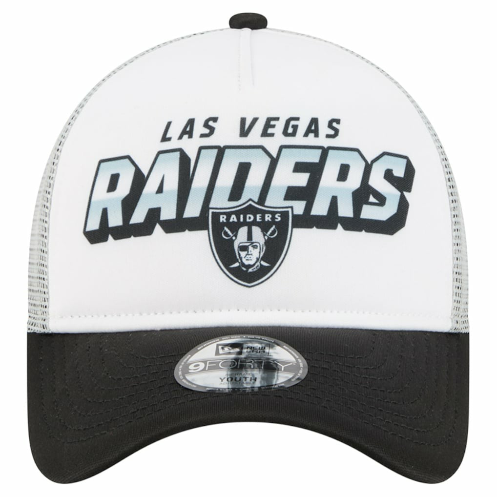 Las Vegas Raiders New Era Preschool 9FORTY A-Frame Adjustable Hat White | NFL