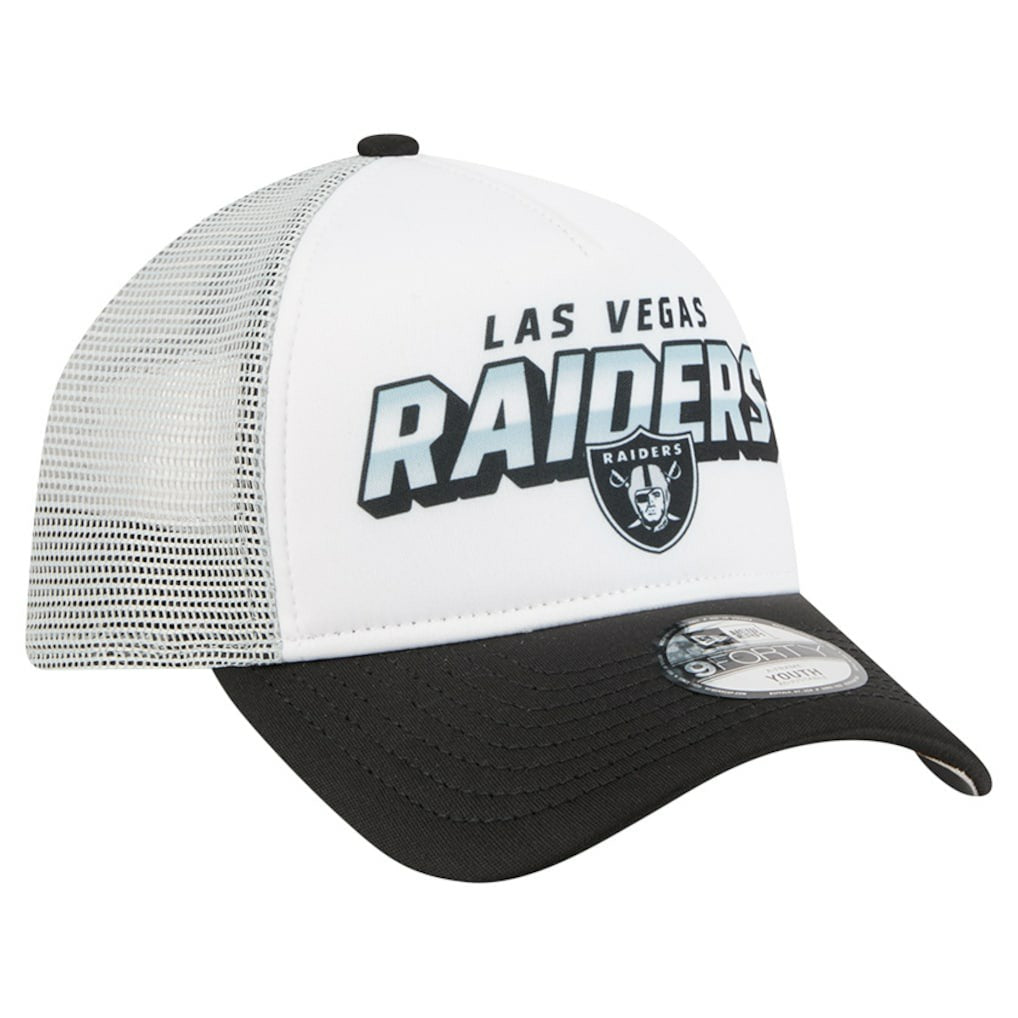 Las Vegas Raiders New Era Preschool 9FORTY A-Frame Adjustable Hat White | NFL