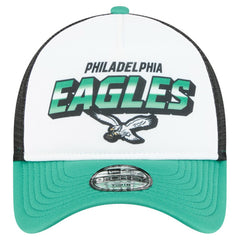 Philadelphia Eagles New Era Preschool 9FORTY A-Frame Adjustable Hat White | NFL
