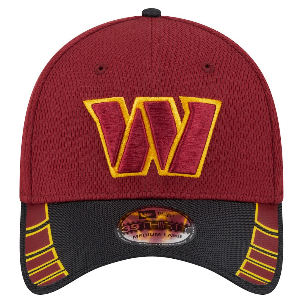Washington Commanders New Era Visor Hit 39THIRTY Flex Hat Burgundy | NFL