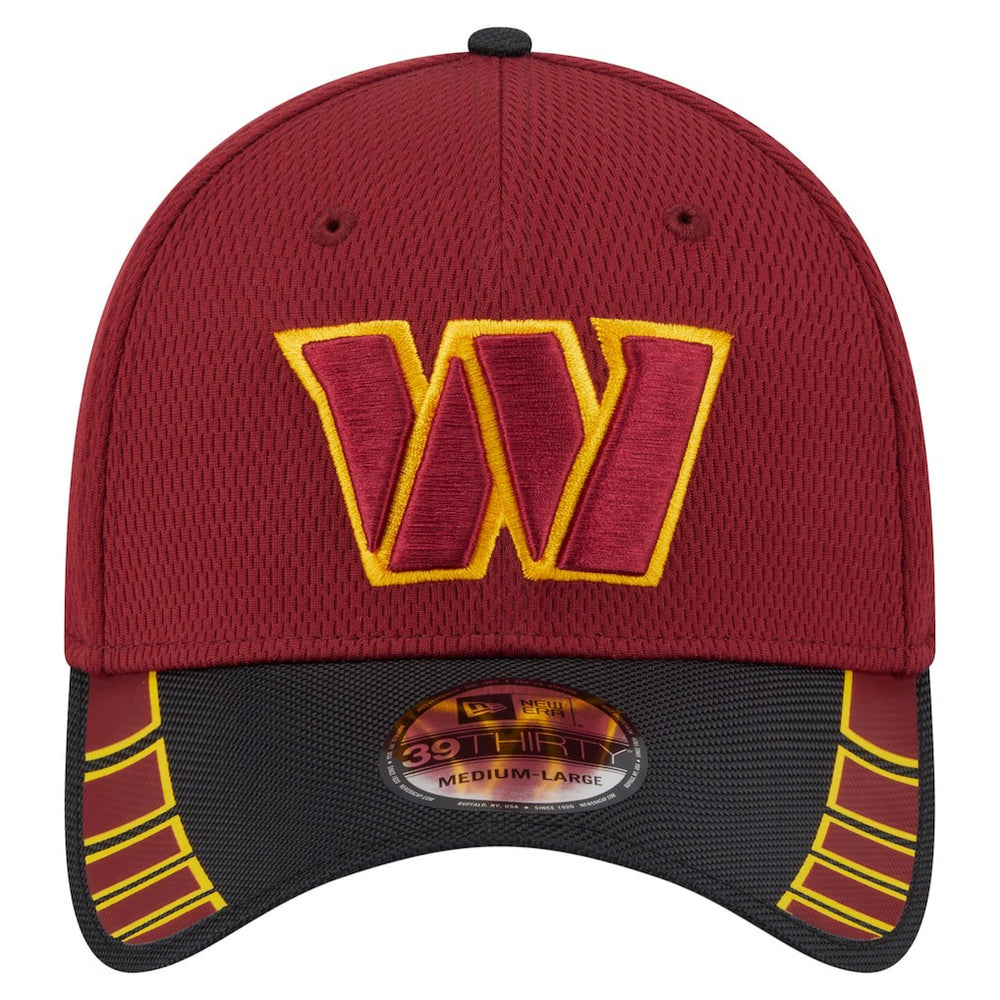 Washington Commanders New Era Visor Hit 39THIRTY Flex Hat Burgundy | NFL