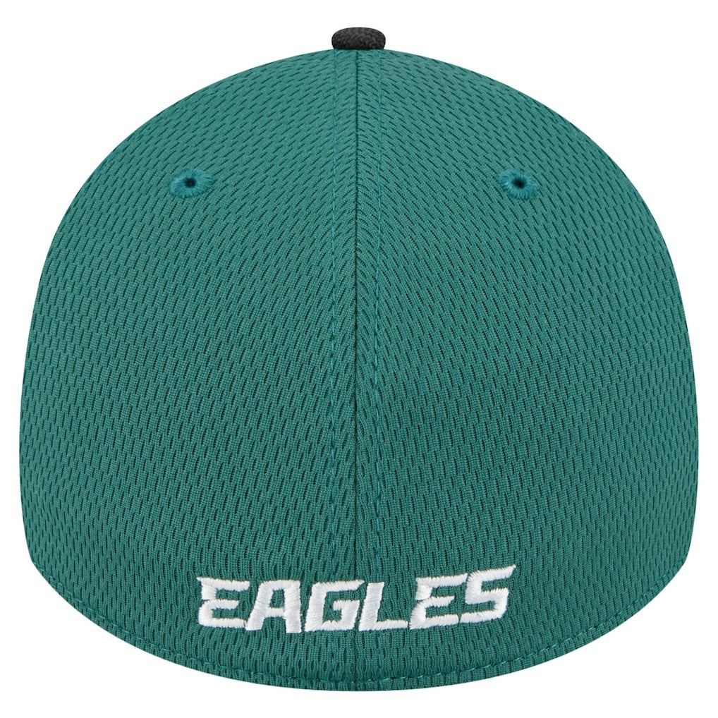 Philadelphia Eagles New Era Visor Hit 39THIRTY Flex Hat Midnight Green | NFL