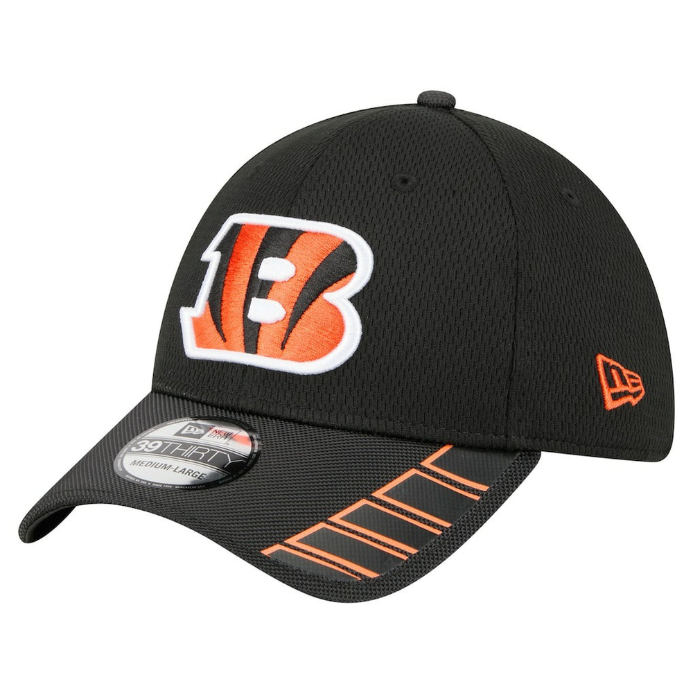 Cincinnati Bengals New Era Visor Hit 39THIRTY Flex Hat Black | NFL