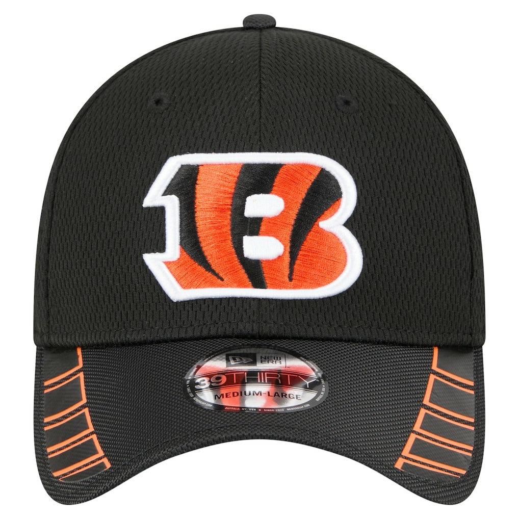 Cincinnati Bengals New Era Visor Hit 39THIRTY Flex Hat Black | NFL