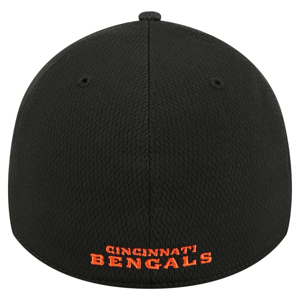 Cincinnati Bengals New Era Visor Hit 39THIRTY Flex Hat Black | NFL