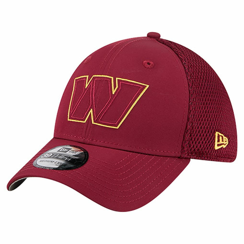 Washington Commanders New Era Outline 39THIRTY Flex Hat Burgundy | NFL