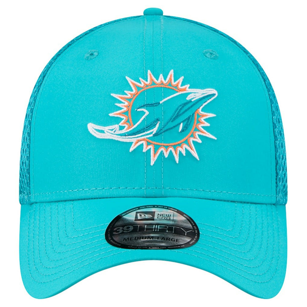 Miami Dolphins New Era Outline 39THIRTY Flex Hat Aqua | NFL