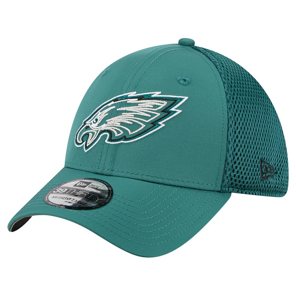 Philadelphia Eagles New Era Outline 39THIRTY Flex Hat Midnight Green | NFL