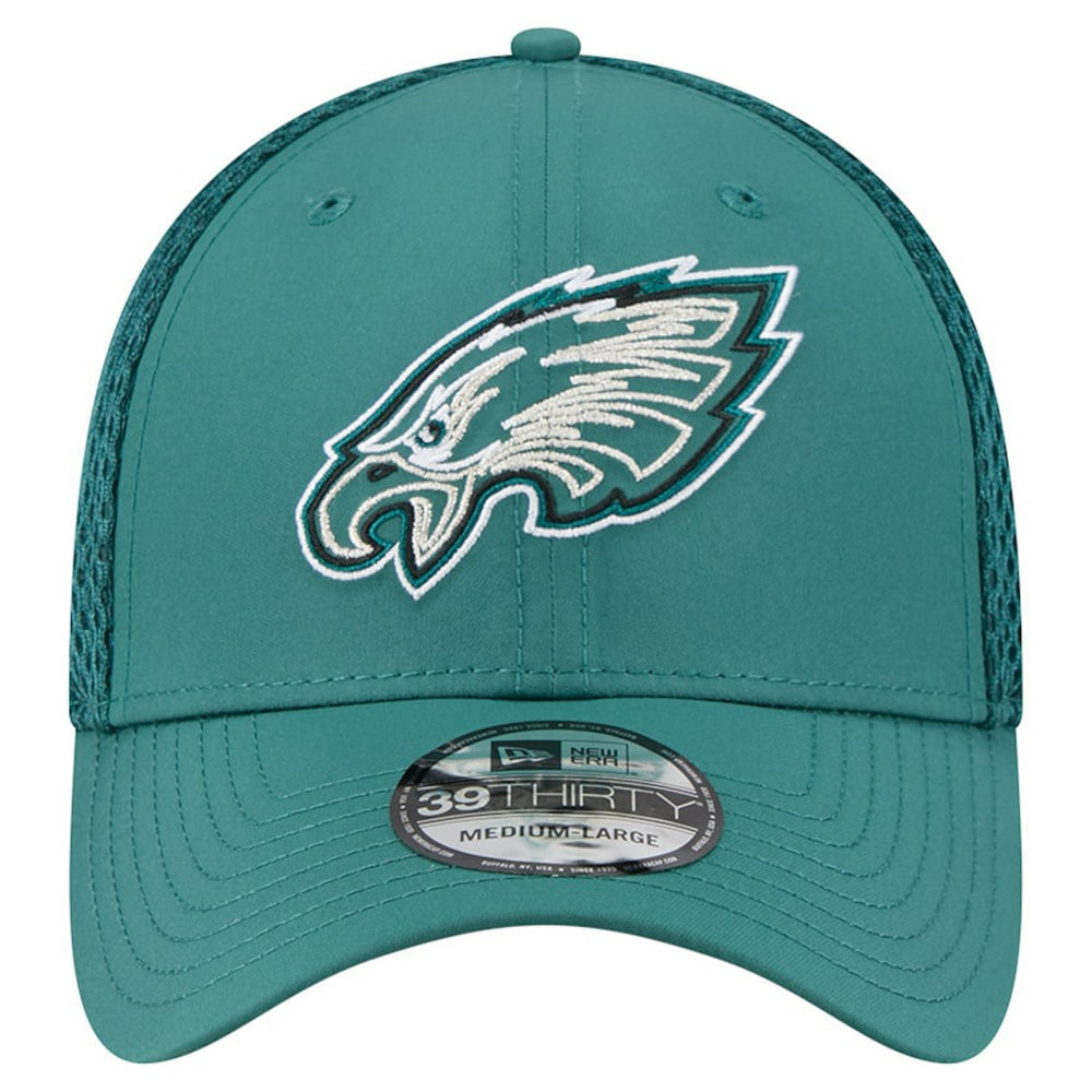 Philadelphia Eagles New Era Outline 39THIRTY Flex Hat Midnight Green | NFL